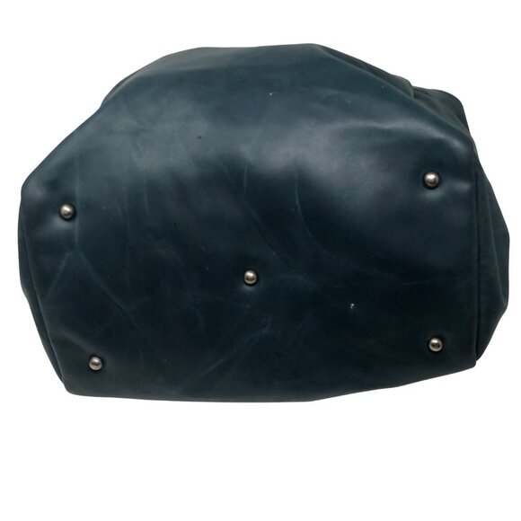 Kipling Large Blue-Green Teal Bowling Tote Bag Adjustable Strap Zipper Purse - Picture 5 of 8